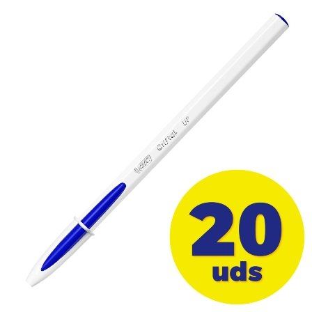 BIC Cristal Up Bolígrafo de Tinta de Aceite Azul, 1,2 mm (Set de 20 unidades) BIC Cristal Up Bolígrafo de Tinta de Aceite Azul, 1,2 mm (Set de 20 unidades)